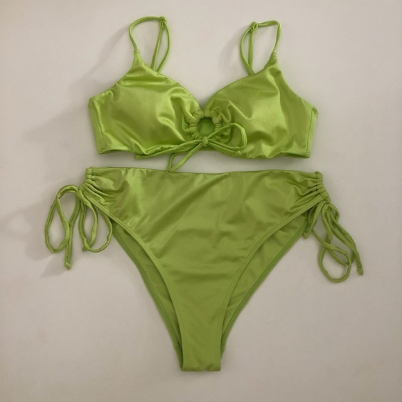 Kendall + Kylie Shine Bikini Set Sz S - Picture 6 of 8